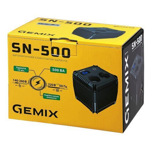Фото Стабилизатор напряжения Gemix SN-500 SN-500,
