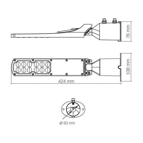 Фото LED фонарь уличный VIDEX IP65 SLE18 30W 3000Lm 5000K 220V 28156,