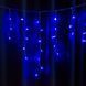 Фото Гирлянда уличная STARLIGHT бахрома синий Flash 75LED IP44 черный 2x0,7м 57263, вид 3,