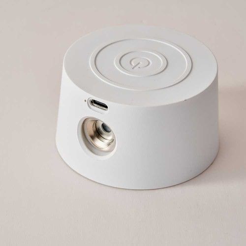 Фото Настільна лампа LED TOUCH WH, 4W 3000-6000K, дімер, Type-C, з акум. 2500 mAh, біла, HOPFEN 5269,