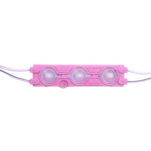 Фото Світлодіодний модуль 12V рожевий smd5730 3led 1.5 W IP65 1018046,