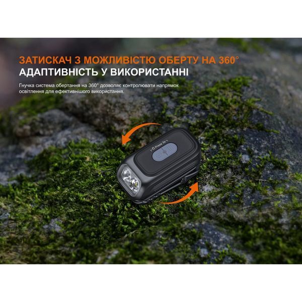 Фото Фонарь с клипсой Fenix E04R, белый E04RW,