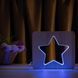 Фото Світильник нічник ArtEco Light з дерева LED "Зірка" з пультом та регулюванням кольору, RGB 1021473, вид 4,