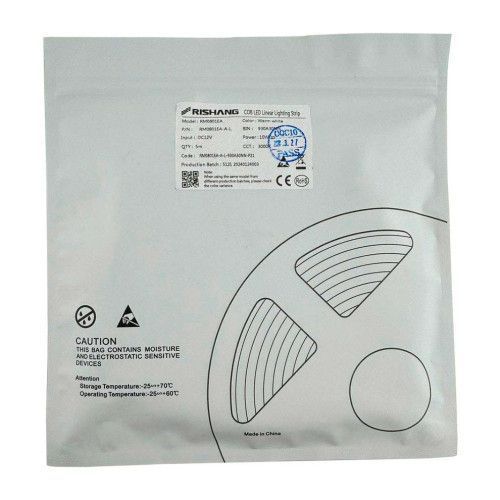Фото Світлодіодна стрічка RISHANG COB-320-IP20-WW-8-12 RM0801EA-A 3000K CRI90 20488,