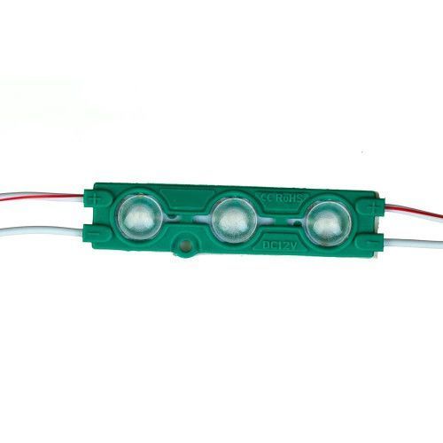 Фото Світлодіодний модуль 12V зелений smd5730 3led 1.5 W IP65 1018043,