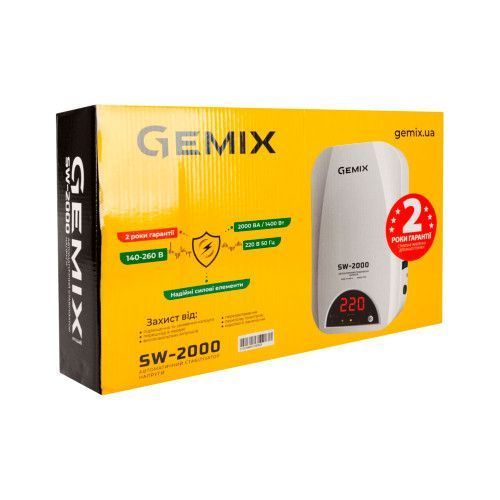 Фото Стабилизатор напряжения Gemix SW-2000 SW-2000,