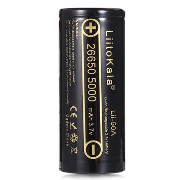 Фото Акумулятор Liitokala Lii-50A 5000 mAh 20A 26650 Li-ion Lii-50A,