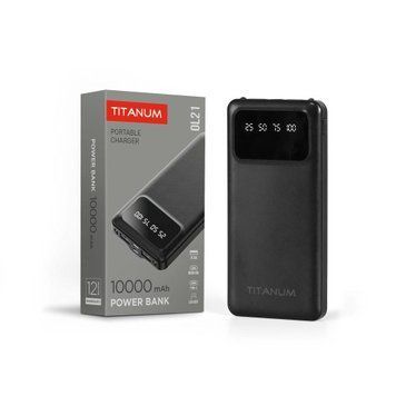 Фото Повербанк 10000mAh TITANUM OL21 Black, Micro USB, Type-C, 2USB 27478,