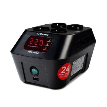 Фото Стабілізатор напруги Gemix ZVK-1000 ZVK1000.700W,