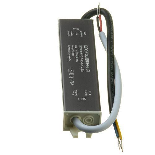 Фото Led блок живлення 12V (герметичний) 2.5А 30Вт AVT 1019871,