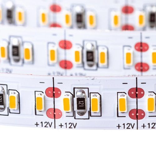 Фото Світлодіодна стрічка 12V тепла біла AVT smd3014 204LED/м IP20 1010562,
