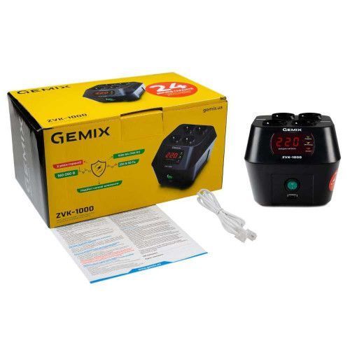 Фото Стабілізатор напруги Gemix ZVK-1000 ZVK1000.700W,