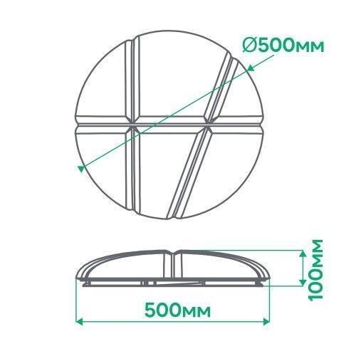 Фото Светодиодный светильник Ardero AL5000-4ARD 72W BALLOON 80055,