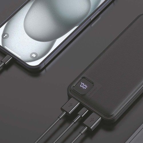 Фото Повербанк 10000mAh TITANUM WQ55 22.5W Black 28288,