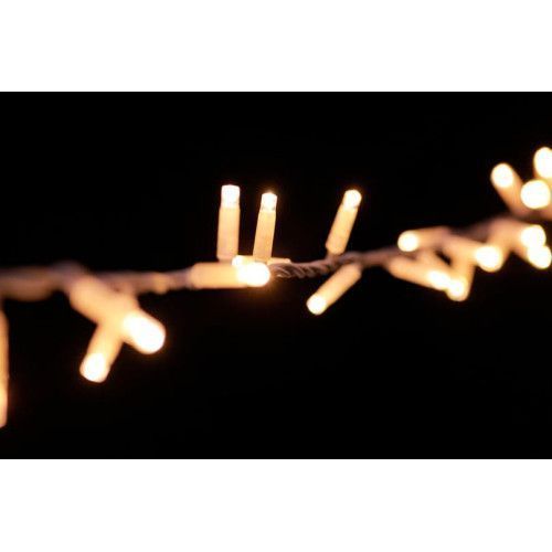 Фото Гірлянда вулична LUMION нитка &laquo;String light&raquo; All flicker 100LED 230V IP44 чорний / біле холодне 10м 20507-DЕ,
