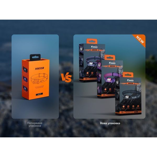 Фото Фонарь налобный Fenix HM55R, фиолетовый HM55Rprl,