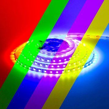 Фото Світлодіодна стрічка 12V RGB smd5050 60LED/м IP20 1015427,