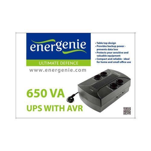 Фото Пристрій безперебійного живлення EnerGenie EG-UPS-001 650VA, (EG-UPS-001) U0101049,