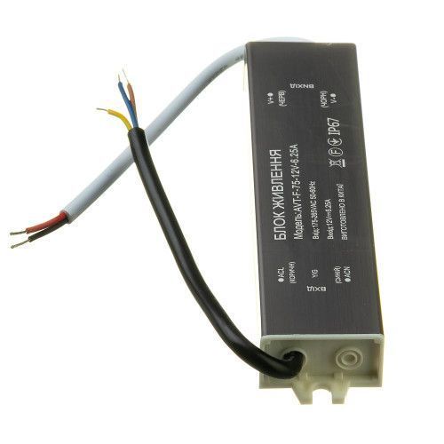 Фото Led блок питания 12V (герметичный) 6,25А 75Вт AVT 1019883,