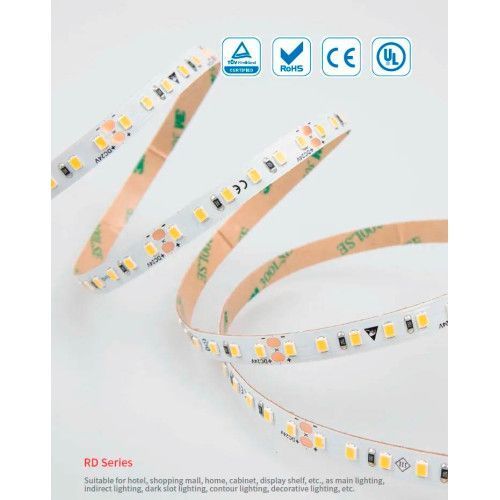 Фото LED стрічка RISHANG 120-2835-12V-IP33 9,6W Yellow 5м (RD08C0TA-B-Y) 930,