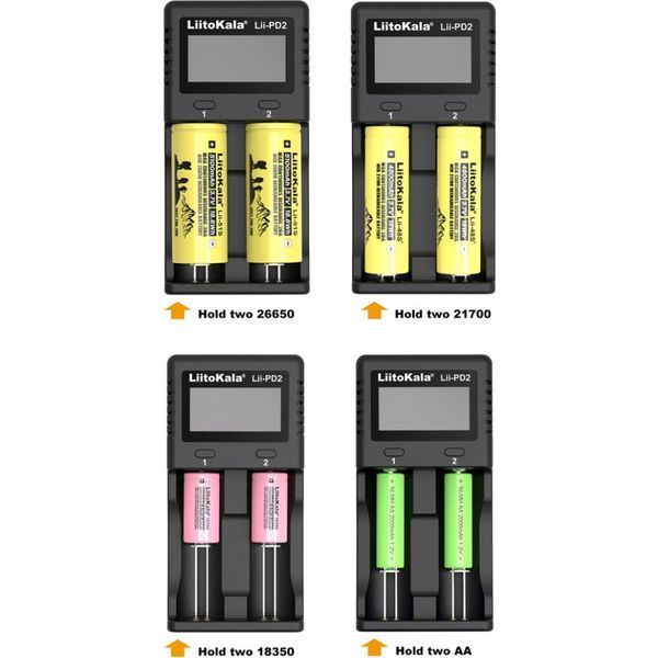 Фото Зарядное устройство для Liitokala Lii-PD2+car EU charger Lii-PD2+car,
