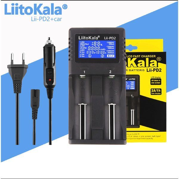 Фото Зарядное устройство для Liitokala Lii-PD2+car EU charger Lii-PD2+car,