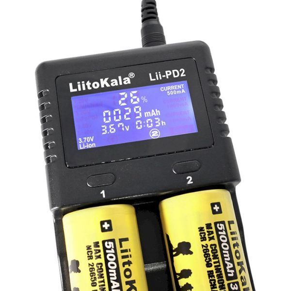 Фото Зарядное устройство для Liitokala Lii-PD2+car EU charger Lii-PD2+car,