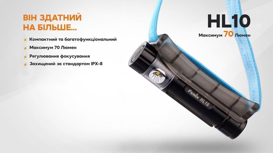 Фото Фонарь налобный Fenix HL10 black HL10bk,