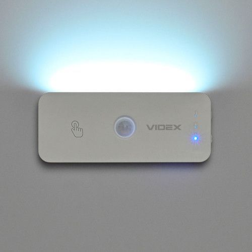 Фото LED Світильник акумуляторний з датчиком руху VIDEX VL-NL053W-S 28222,