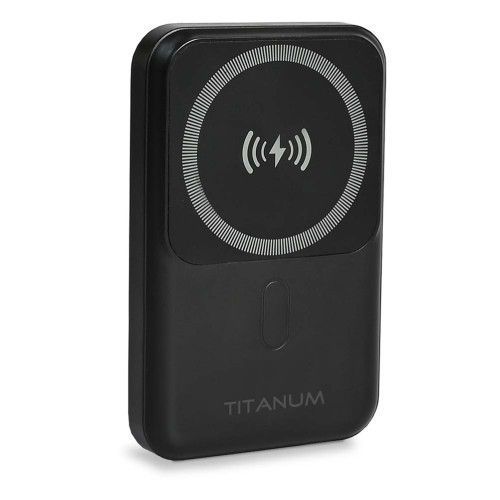 Фото Повербанк з бездротовою зарядкою 10000mAh TITANUM MA02 22.5W Black 28286,