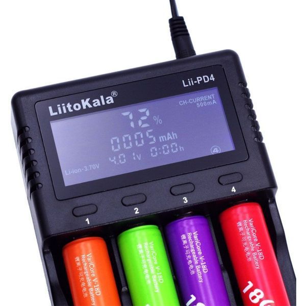 Фото Зарядное устройство для Liitokala Lii-PD4+car EU charger Lii-PD4+car,