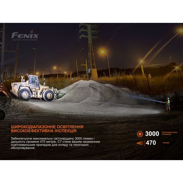 Фото Фонарь ручной Fenix C7 оранжевый | Лимитированная серия C7orange,