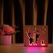 Фото Светильник ночник ArtEco Light из дерева LED "Кот и мышка под луной" с пультом и регулировкой цвета, двойной RGB 1020348, вид 2,