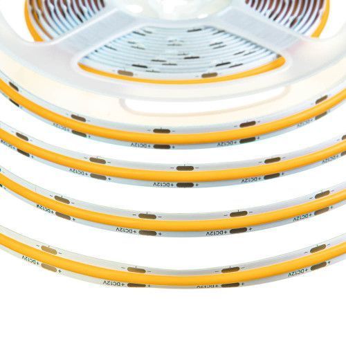 Фото Світлодіодна стрічка COB 12В біла 320LED/м IP20 1022423,