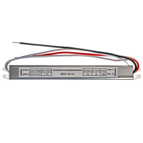 Фото Led блок живлення 12V 1.5A 18Вт IP20 SLIM №1 1013362,