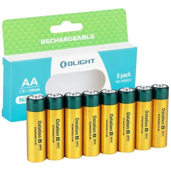 Фото Набір акумуляторів Olight B Pro AA 2100 mAh. 8 шт 0.9002.0197,