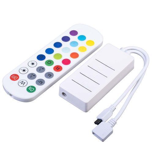 Фото LED Контроллер RGB WIFI IR Tuya 6А DC5-24V - 24 кнопки+3 кнопки 1022745,