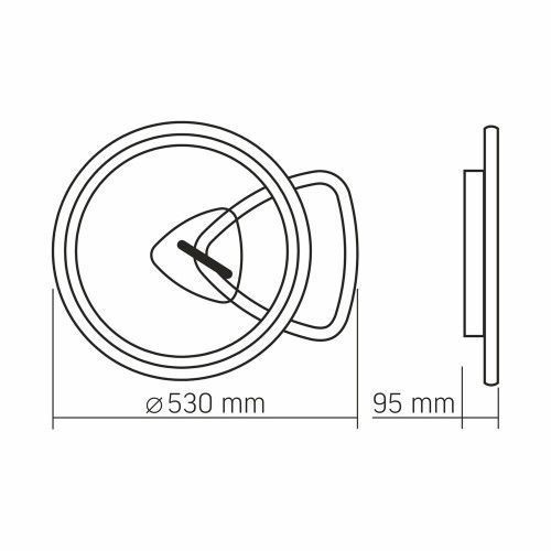 Фото LED светильник функциональный VIDEX DECORA 52W VL-CLD-993-BSL 28279,