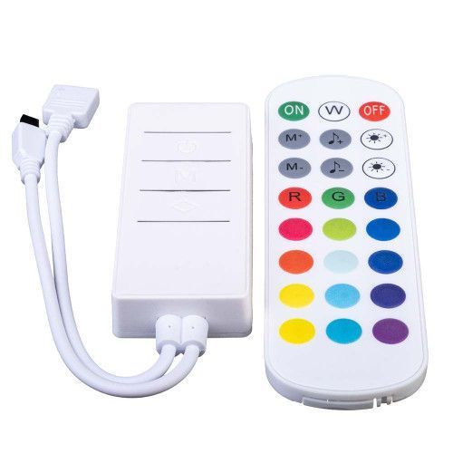 Фото LED Контроллер RGB WIFI IR Tuya 6А DC5-24V - 24 кнопки+3 кнопки 1022745,
