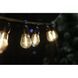 Фото Светодиодная ретро-гирлянда лампочки Lumion Filament Bulb String 10 ламп S14 черный/белый теплый 2м 10060-NN, вид 1,