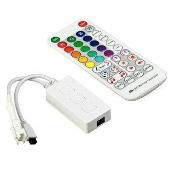 Фото LED Контроллер RGBIC AVT-Neon IR, Wi-Fi, Music 5-24V (пульт 38 кнопок) 1022752,
