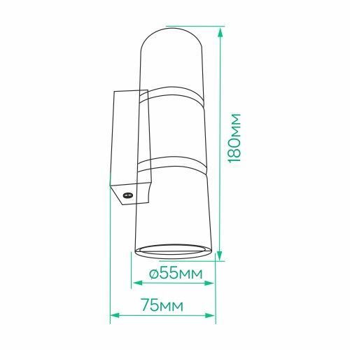 Фото Накладной настенный светильник Ardero ML389-2 BAMBOO GU10 черный+хром 80254,