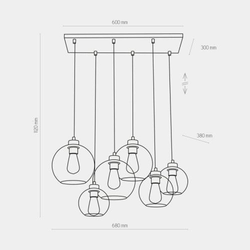 Фото Люстра підвісна TK-Lighting cubus graphite 2833 2833,