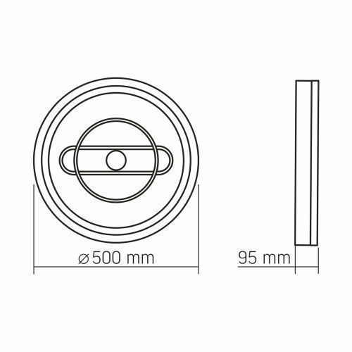 Фото LED светильник функциональный VIDEX DECORA 52W VL-CLD-996-CF 28276,