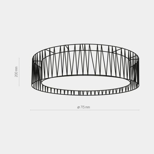 Фото Люстра стельова TK-Lighting harmony black 1658 чорний 1658,