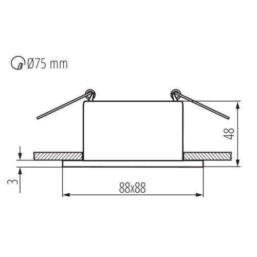 Фото Кольцо точечного светильника GLOZO DSL 36213,