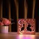 Фото Светильник ночник ArtEco Light с дерева LED "Кот и собачка" с пультом и регулировкой цвета, двойной RGB 1020356, вид 6,