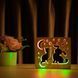 Фото Светильник ночник ArtEco Light с дерева LED "Кот и собачка" с пультом и регулировкой цвета, двойной RGB 1020356, вид 3,
