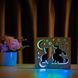 Фото Светильник ночник ArtEco Light с дерева LED "Кот и собачка" с пультом и регулировкой цвета, двойной RGB 1020356, вид 4,