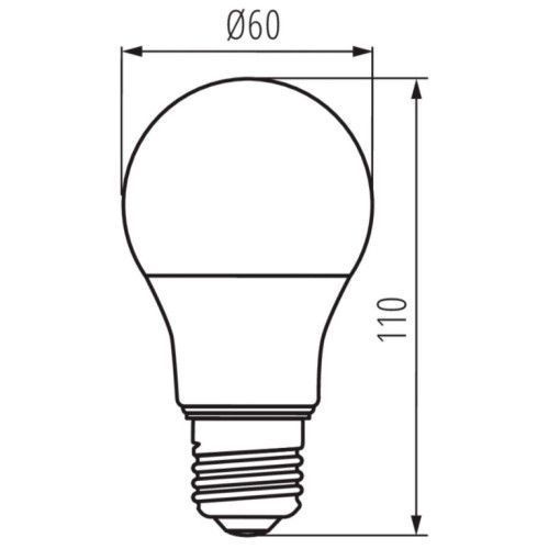 Фото Лампа IQ-LEDDIM A60 10,5W-WW E27 1060lm 2700K Kanlux 33724 33724,